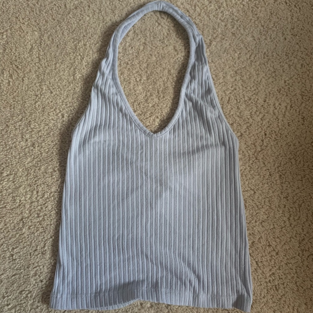 ribbed halter top
